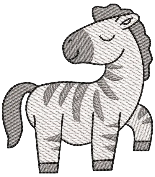Matriz de Bordado Zebra